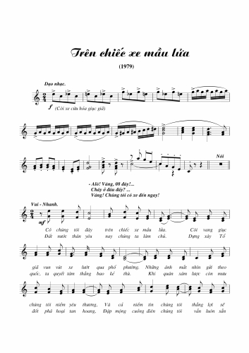 Trên Chiếc Xe Màu Lửa