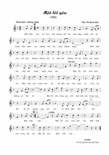 Một Lời Yêu
